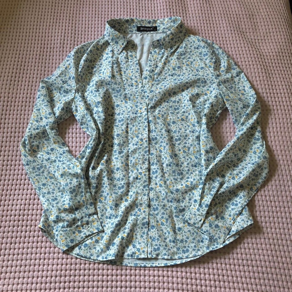 Floral button up